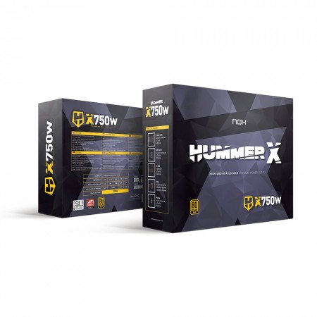 FONTE NOS HUMMER X SERIES MODULAR 750 80+ GOLD